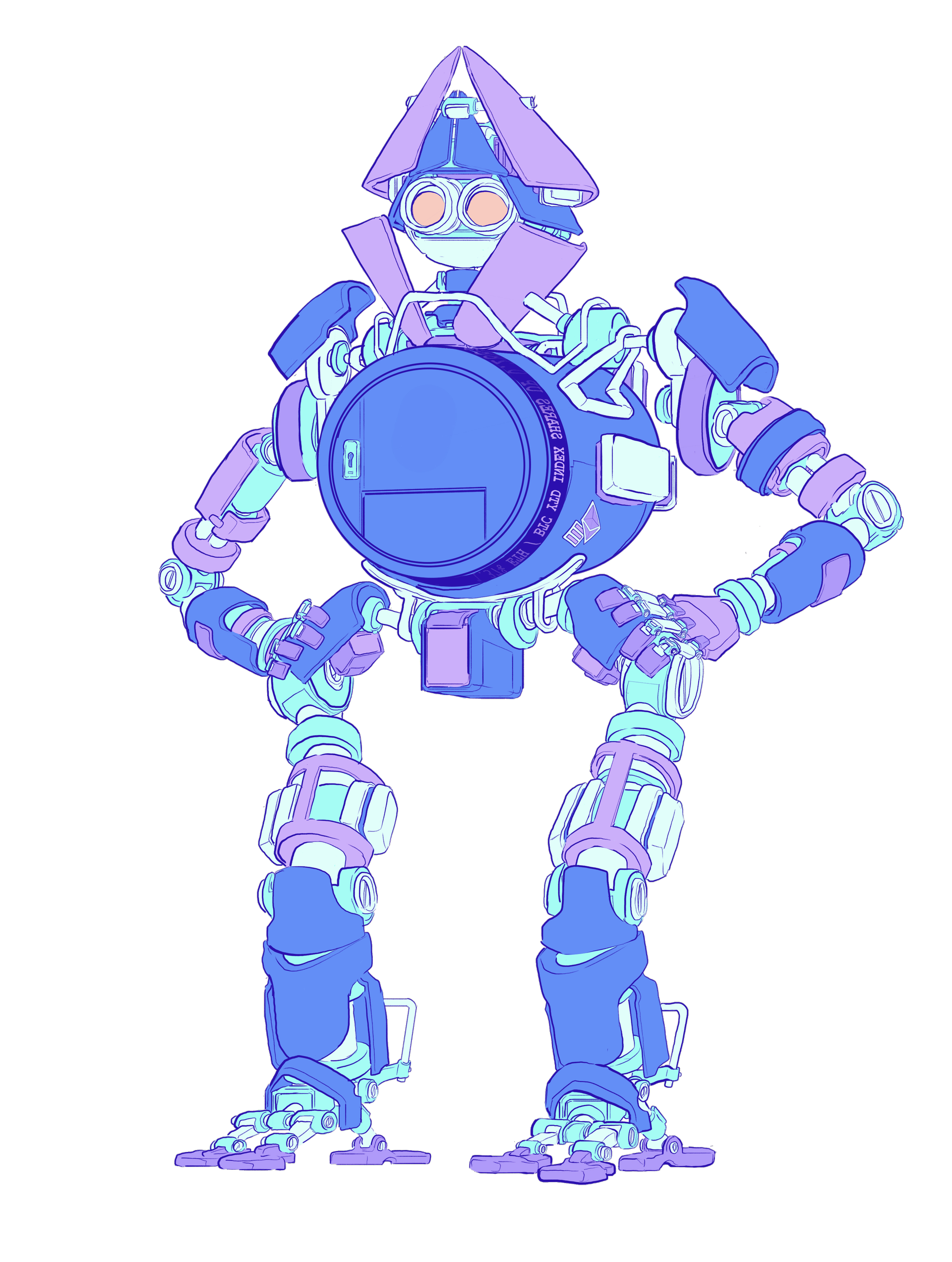 ロボットのイラスト。