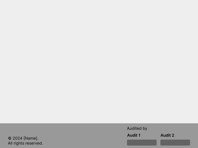 Audits référencés dans le pied de page du site web
